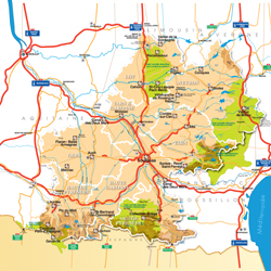 Carte Midi Pyrénées